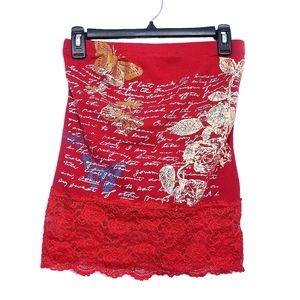 MKM designs lace tube top